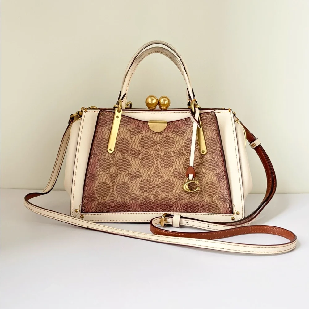 COACH Kisslock Dreamer 21 in Signature Canvas White
